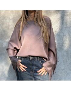 Lumina felpa frange fango