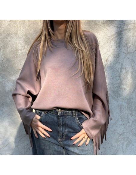 Lumina felpa frange fango