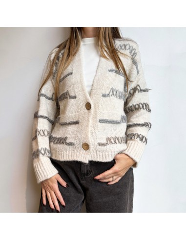 Susi Mix maglione in lana con greca latte