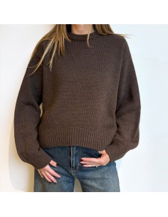 Maglione misto alpaca t.moro