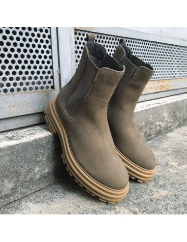 Pasinetti boots verde oliva maxi fondo