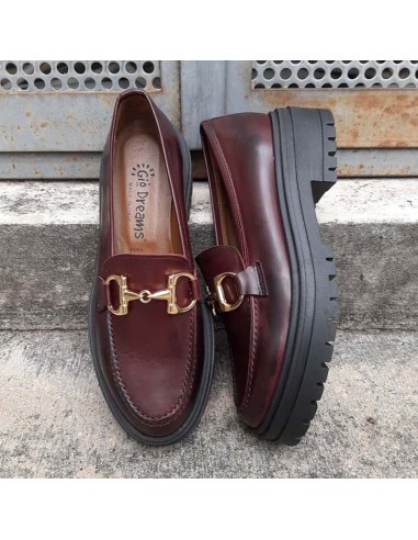 Gio Dreams mocassino spazzolato bordeaux