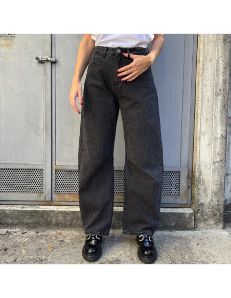 Lumina Jeans baloon nero