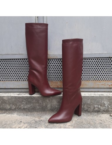 Ovyé stivale tacco 10 bordeaux Ovyé stivale tacco 10 bordeaux