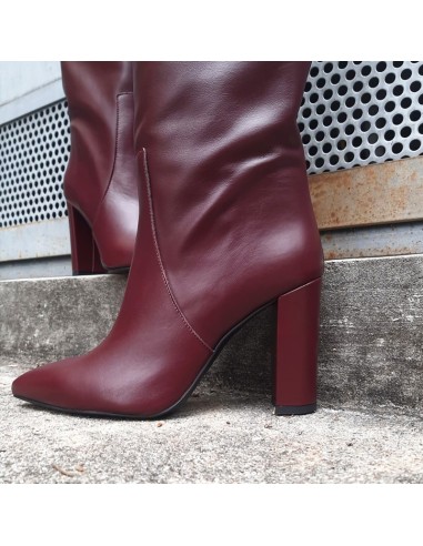 Ovyé stivale tacco 10 bordeaux Ovyé stivale tacco 10 bordeaux