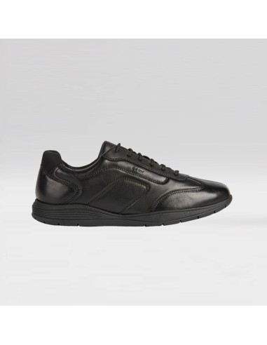 GEOX U16BXC SNEAKERS IN NAPPA NERO