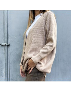 Susi Mix cardigan over beige 2