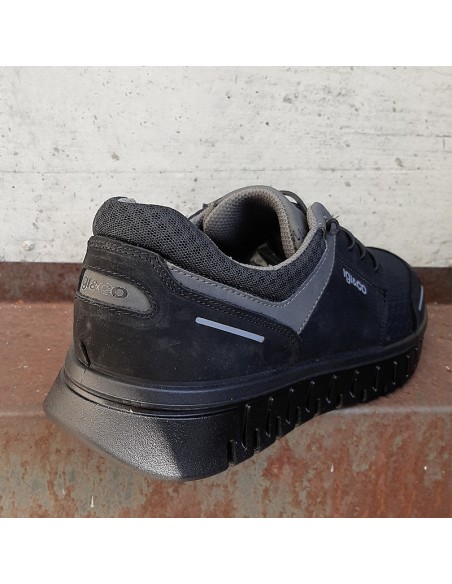 IGI&CO 7617300 sneakers in pelle e tessuto nera