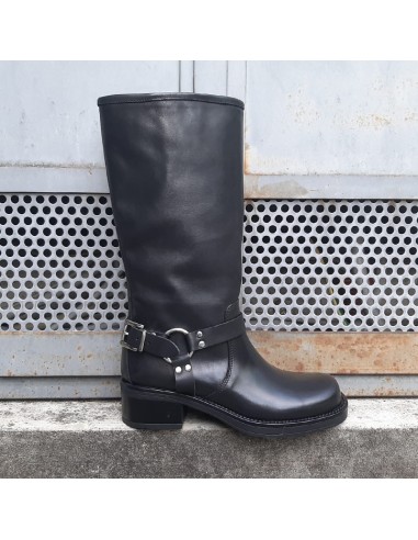 Pasinetti biker in pelle nero