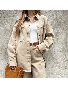 Lumina Giacca camicia Crema