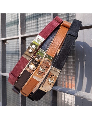 Cintura nera camoscio coulisse con... Cintura nera camoscio coulisse con...