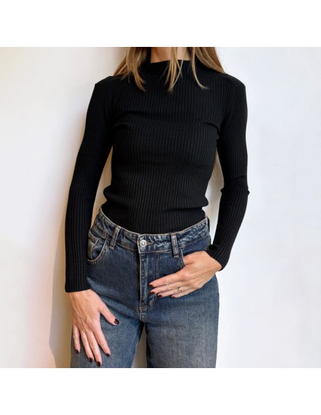 Susy Mix dolcevita costine nero