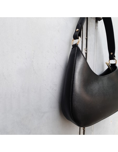 Pasinestti borsa mezza luna in saffiano