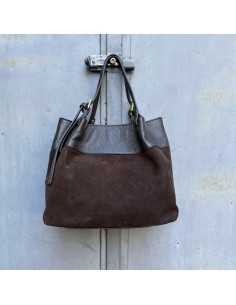 Borsa camoscio testa moro...