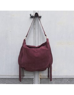Borsa in camoscio bordeaux...