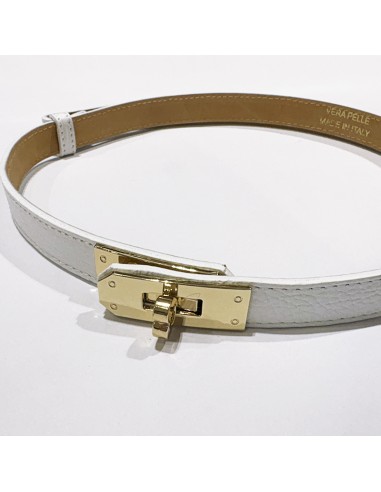 Cintura bianca coulisse con hardweare... Cintura bianca coulisse con hardweare...