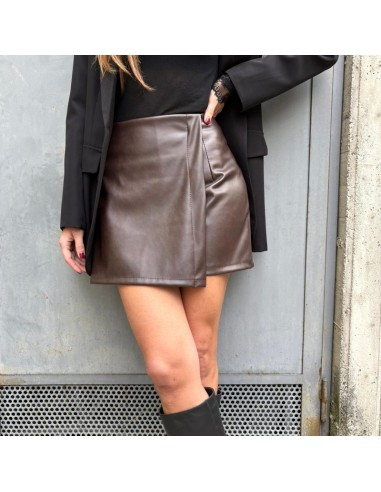 Gonna/short in ecopelle t.moro