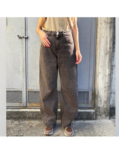Lumina jeans baloon marrone Lumina jeans baloon marrone