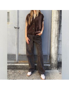 Lumina jeans baloon marrone 2