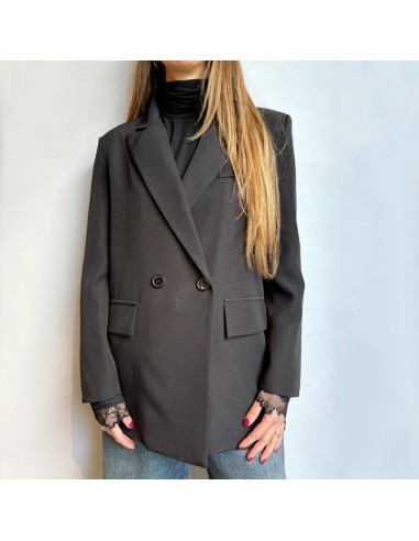 Pasinetti blazer doppiopetto nero