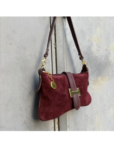Borsa pochette H bordeaux 2