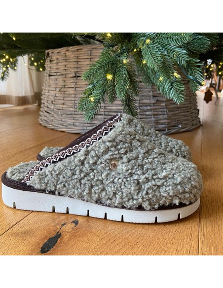 GRUNLAND CI2599 G7LOXI ciabatta teddy menta