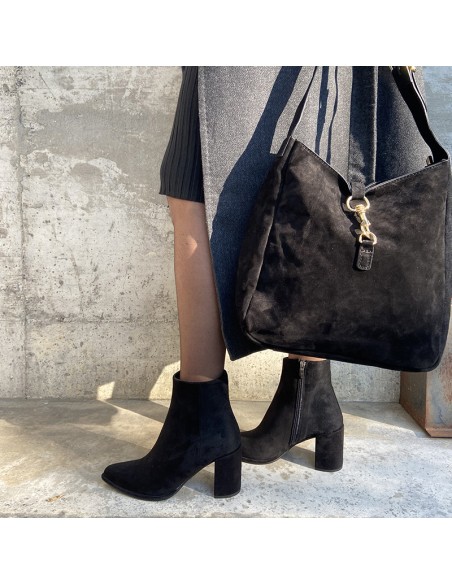 Pasinetti tronchetto nero scamosciato