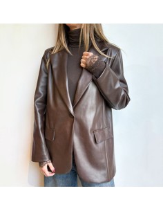 Blazer ecopelle testa moro 2