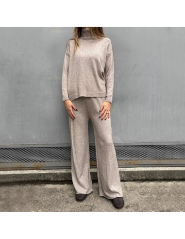 Pasinetti set coordinato in maglia beige