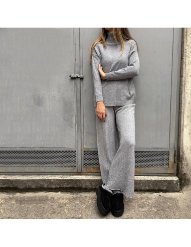 Pasinetti set coordinato in maglia grigio