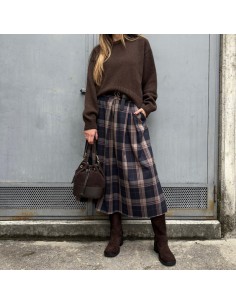 Pasinetti gonna scozzese midì