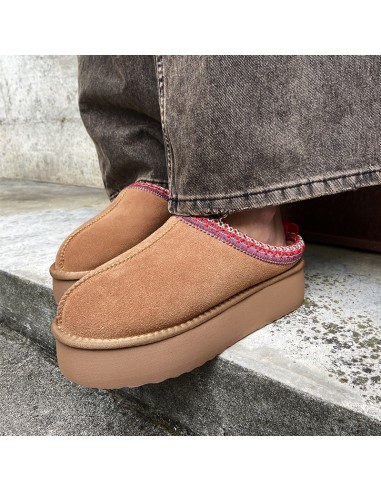 Sabot Platform in camoscio camel