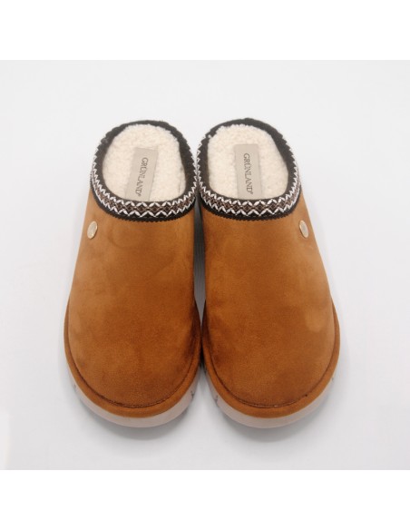 Grunland ciabatta cuoio con greca