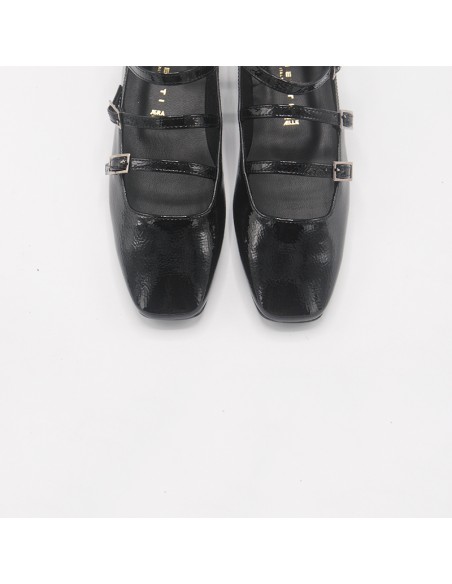 Pasinetti Mary Jane in vernice nero