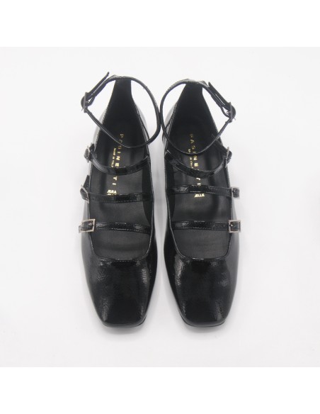Pasinetti Mary Jane in vernice nero