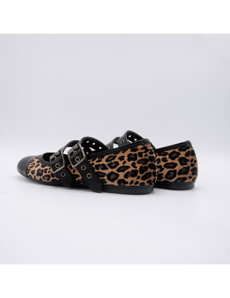 Pasinetti ballerina animalier con anelli