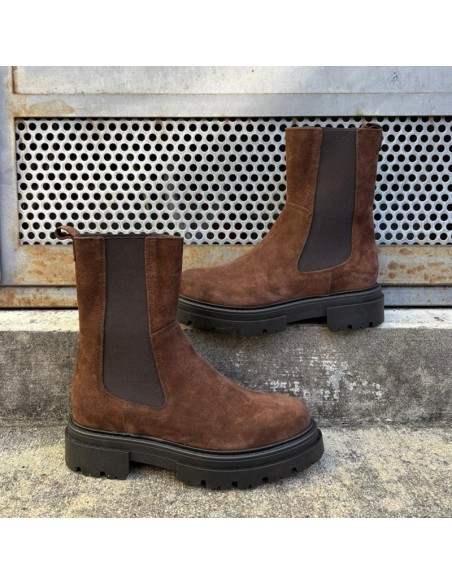 Boot scamosciato Testa Moro