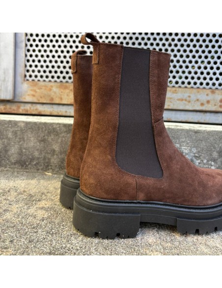 Boot scamosciato Testa Moro