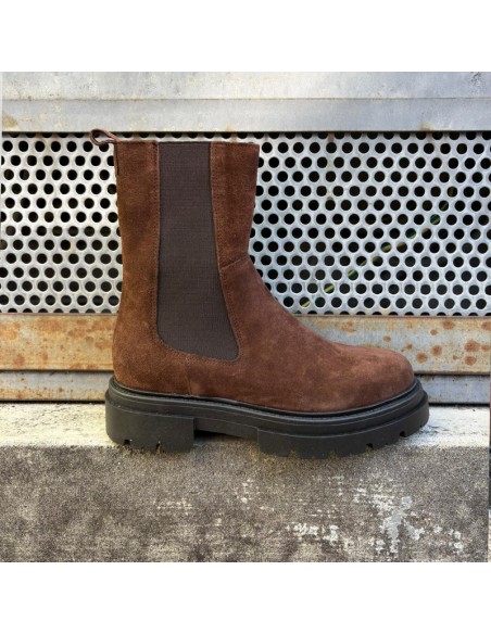 Boot scamosciato Testa Moro