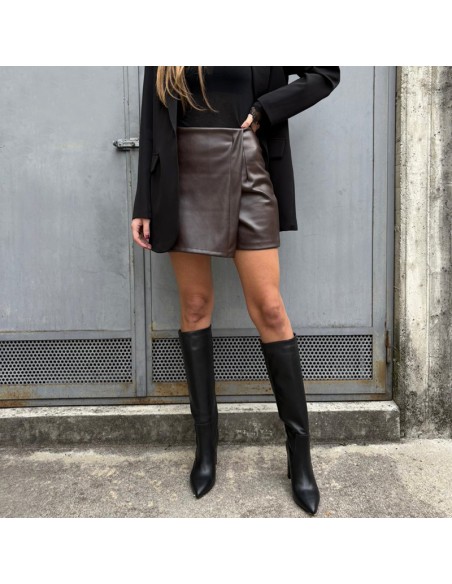 PRE ORDINE
Gonna/short in ecopelle t.moro