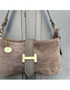 Borsa pochette H fango 2