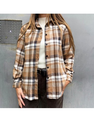 Camicia Check beige/bianco Camicia Check beige/bianco