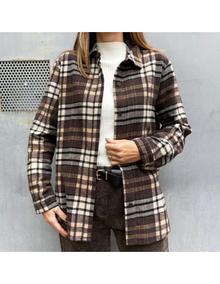 Camicia check moro-nero