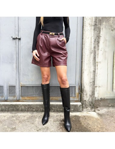 Short ecopelle bordeuax Short ecopelle bordeuax