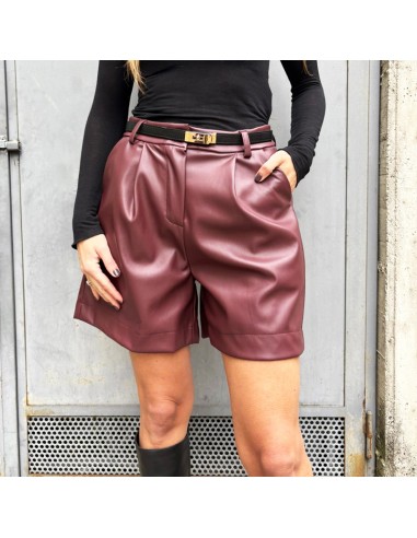 Short ecopelle bordeuax Short ecopelle bordeuax