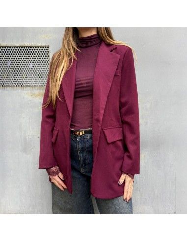 Blazer monopetto bordeaux