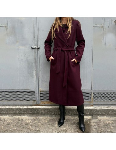 Cappotto vestaglia bordeaux