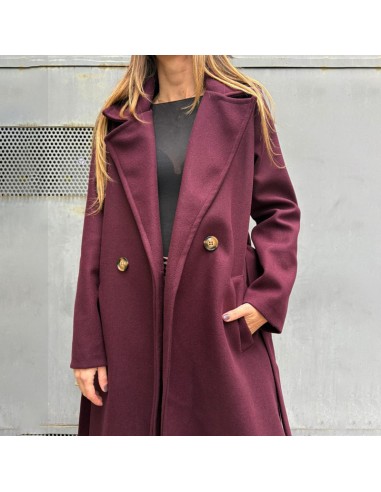 Cappotto vestaglia bordeaux