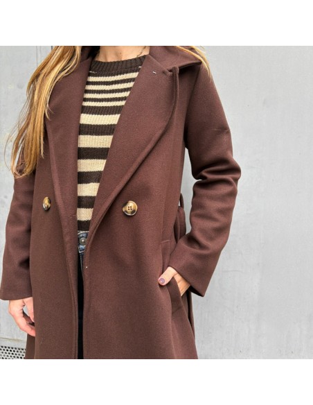 Cappotto vestaglia marrone