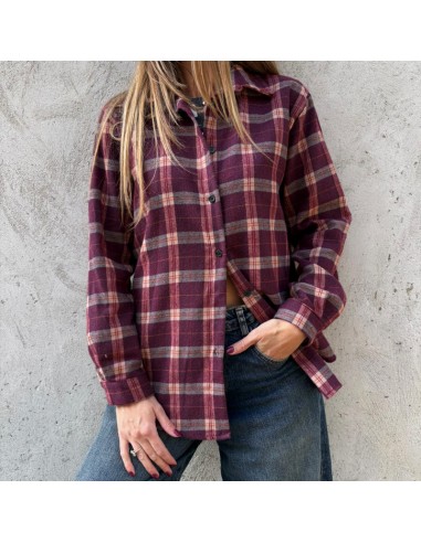 PRE PRDINE
Camicia check vino